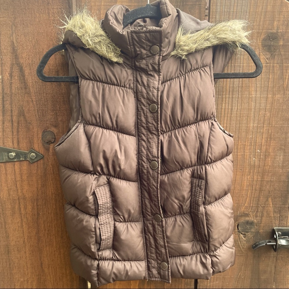 Brown Puffer Vest